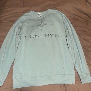 Bella Canvas Men's Crewneck Sweater in Soft Blue